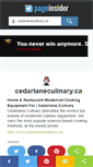 Mobile Screenshot of cedarlaneculinary.ca